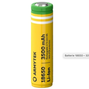 BATTERIE RECHARGEABLE PROTÉGÉE ARMYTEK 18650 Li-Ion 3200mAh