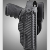 HOLSTER ARS STAGE 2 FIBRE DE CARBONE - PISTOLET SMITH & WESSON M&P 9mm, 40 S&W, 357 SIG - DROITIER - HOGUE