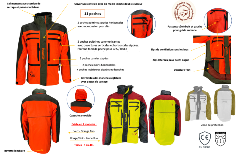 veste traque recherche au sang